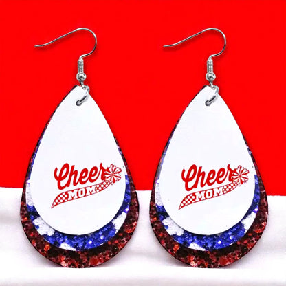 Touchdown Style: 'Cheer Mom' Dangle Earrings 🏈