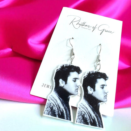 Rock Your Style: Elvis Presley Dangle Earrings - 12 Iconic Designs! 🎸