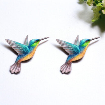 Flutter into Fashion with Hummingbird Stud Earrings!