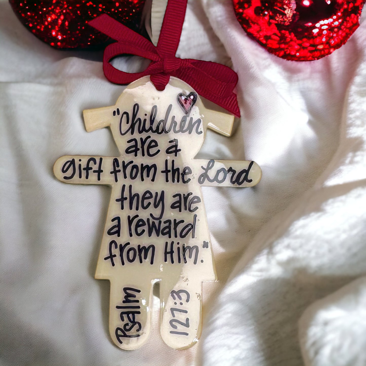 Handmade Child Christmas Ornament - A Cherished Personality Keepsake!