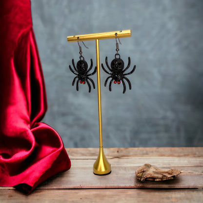 Spook-tacular Spider Dangle Earrings – Your Ultimate Halloween Glam! - Rhythms of Grace Creative