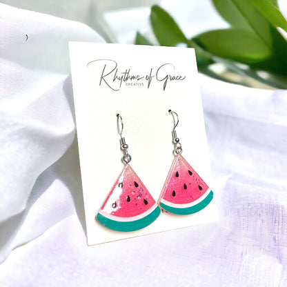 Juicy Watermelon Earrings - A Slice of Summer Fun! 🍉