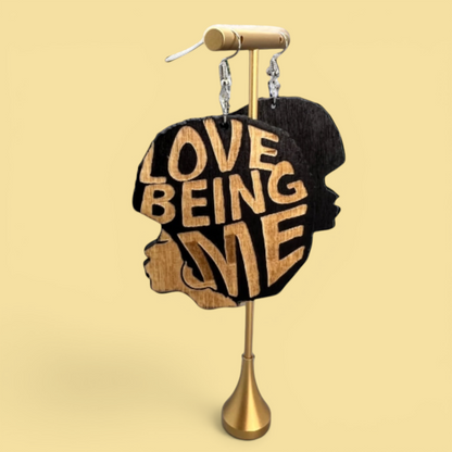 Radiate Royalty: Love Being Me African Queen Earrings!