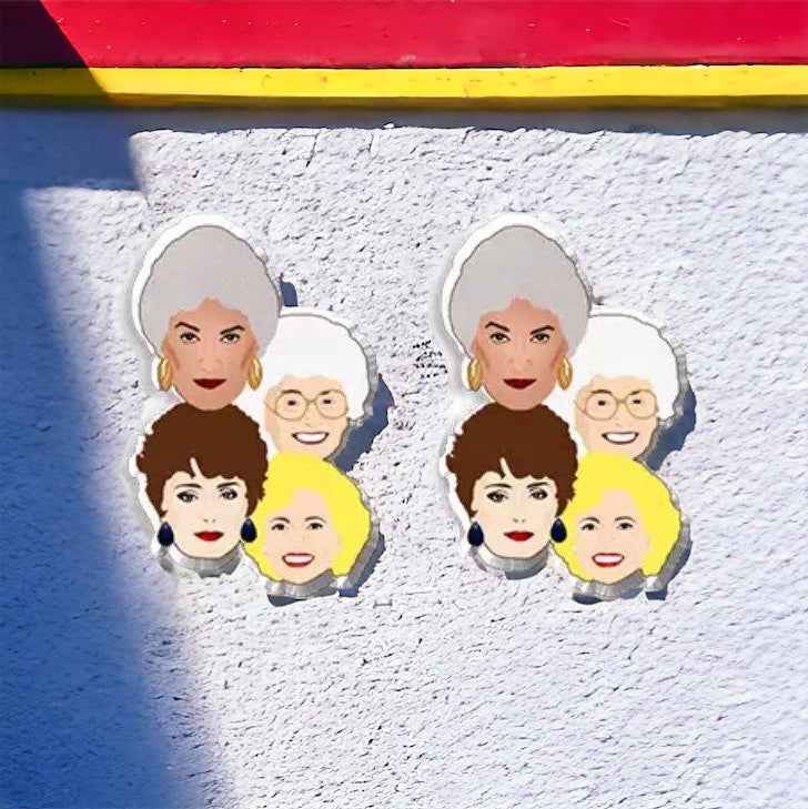 Stay Golden – Golden Girls Earrings for Fierce, Fabulous Fans 🌴