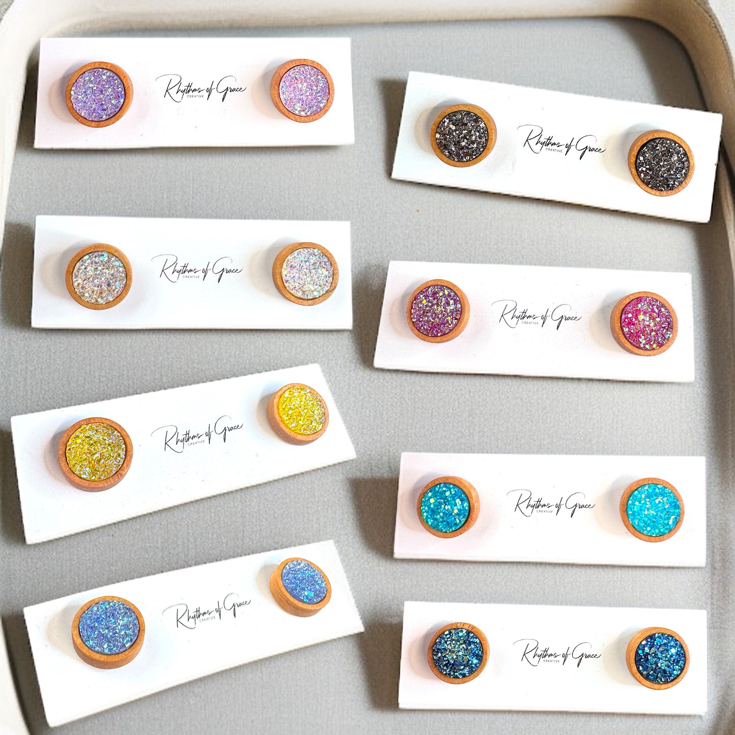 Sparkle & Shine: Faux Druzy Stud Earrings! ✨