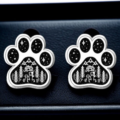 Vibrant Paw Print Studs – A Purr-fect Gift!