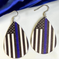 Show Your Colors: Back the Blue Dangle Earrings!