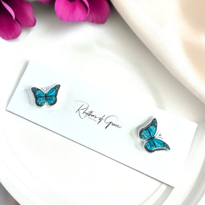 Flutter into Fashion with Our Butterfly Stud Earrings! 🌟