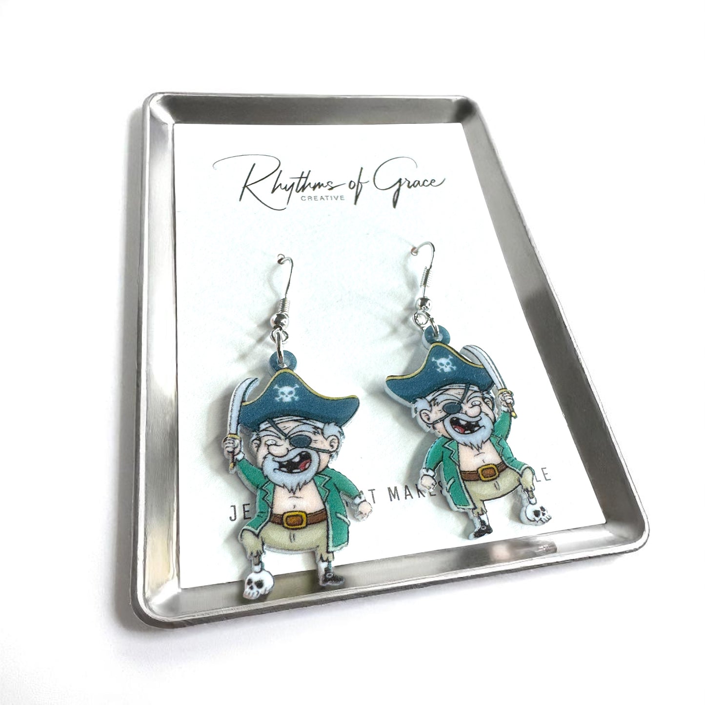 Ahoy, Style! Adorable Pirate Dangle Earrings for Landlubbers & Buccaneers!
