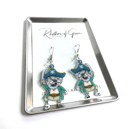 Ahoy, Style! Adorable Pirate Dangle Earrings for Landlubbers & Buccaneers!