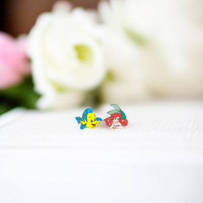 Under the Sea Sparkle: Little Mermaid-Inspired Stud Earrings!