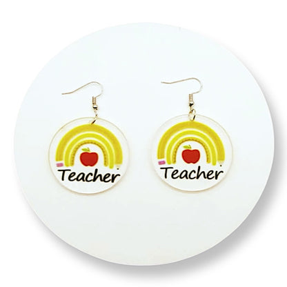 Teacher Earrings Collection: Show Your Passion for Teaching! 🍎 - Rhythms of Grace Creative