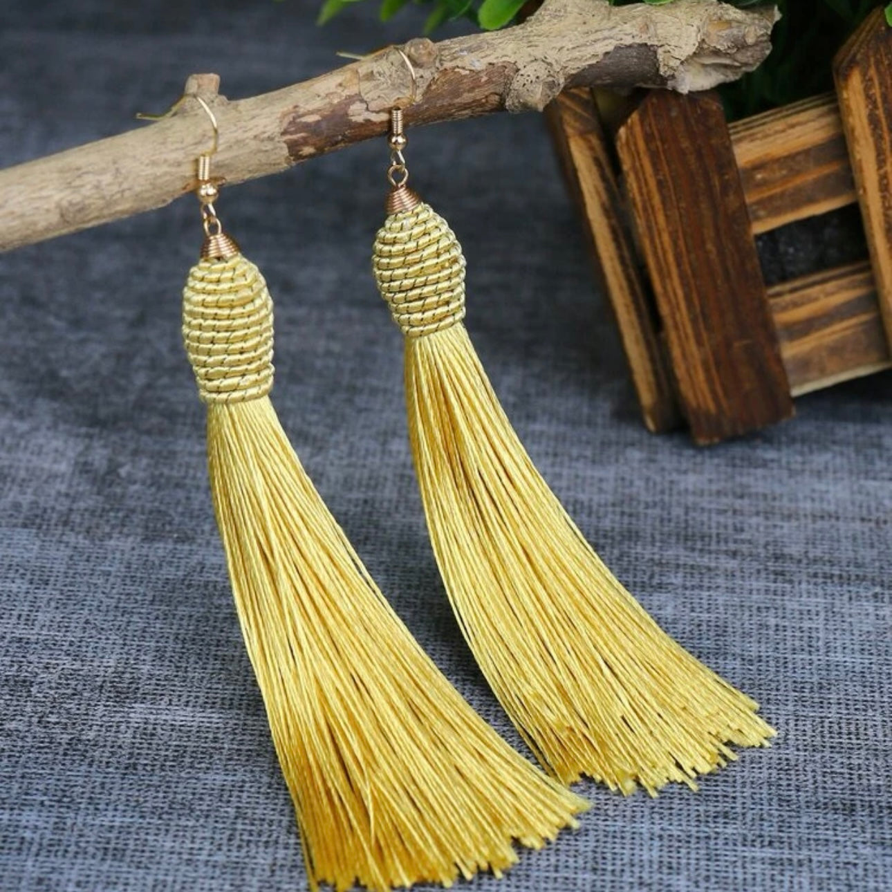 Tassel Power: Colorful Statement Dangle Earrings in 7 Bold Shades