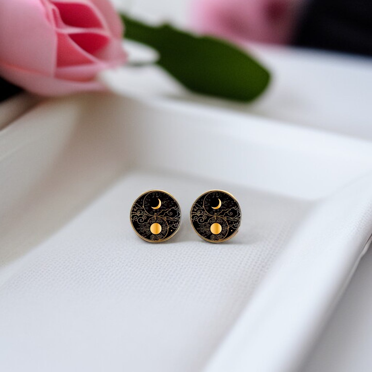 Celestial Stud Bliss: Adorn Your Ears with Stardust Magic! ✨