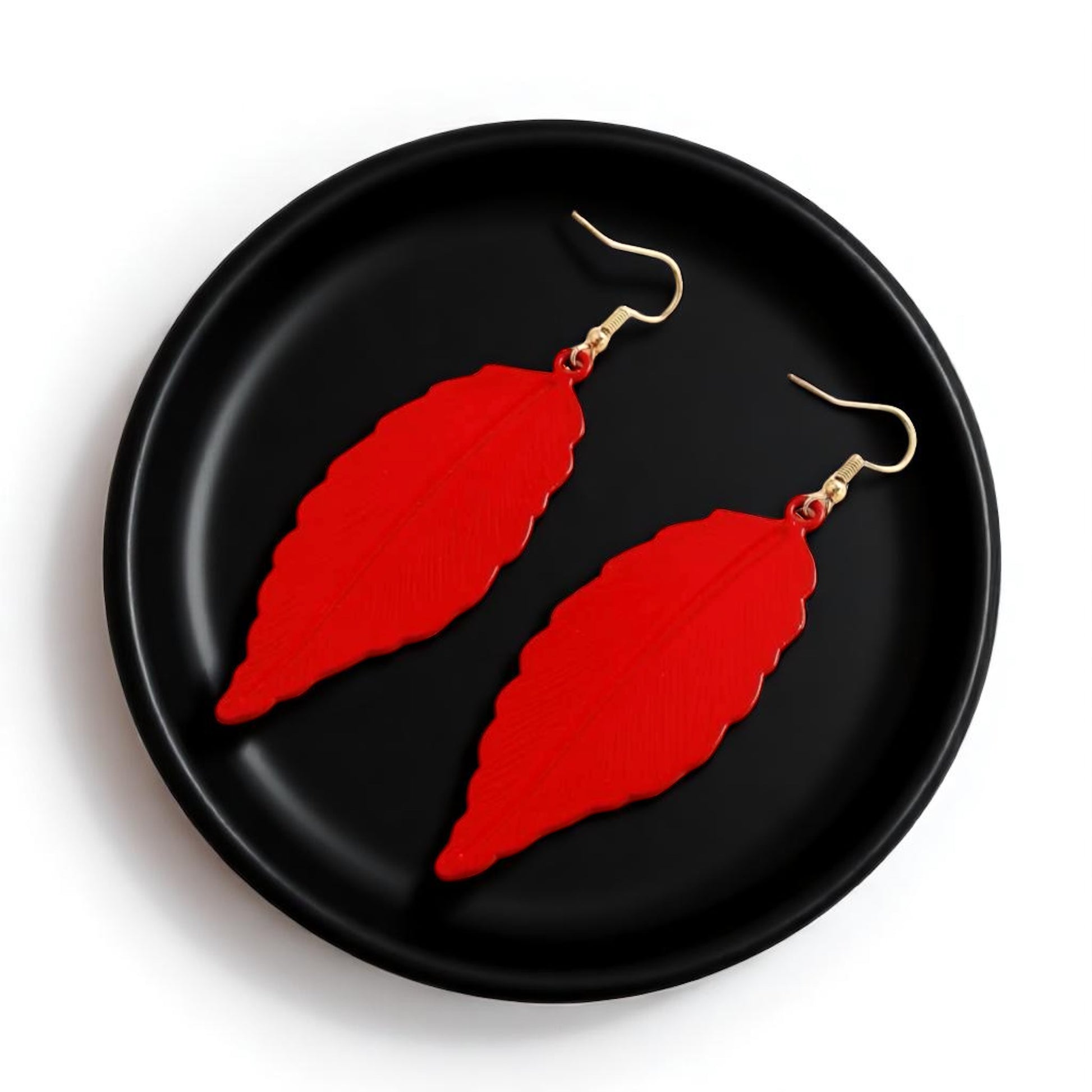 Embrace Autumn's Charm with Red Leaf Earrings! 🍂 - Rhythms of Grace Creative