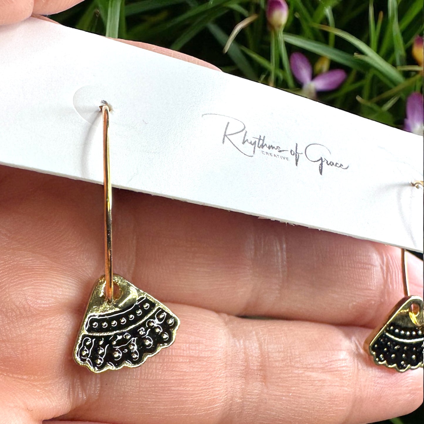 Delicate Dissent Hoop Earrings – Channel Your Inner RBG with Bold Elegance!