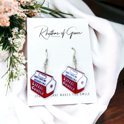 Don’t Hate Me ’Cause I’m a Little Cooler – Punny Earrings