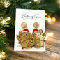Jingle All the Way: Adorable Christmas Kitty Dangle Earrings
