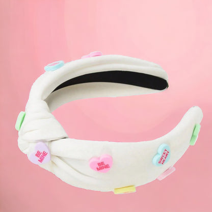 Love is in the Hair: Adorable Conversation Hearts Headbands for Valentine’s Day! - Rhythms of Grace Creative