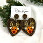 Jolly Holiday Earrings: Choose Santa or Reindeer for Festive Cheer!