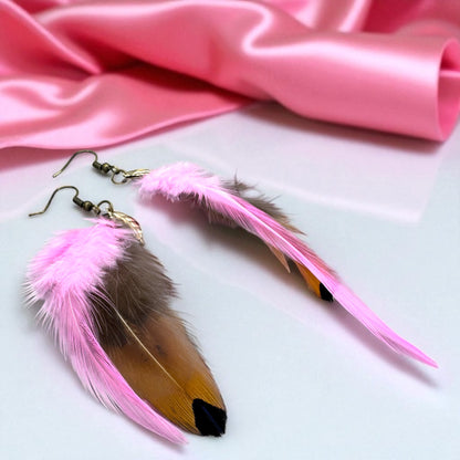 Feather Dangle Earrings – Boho Chic in Every Color! 🪶