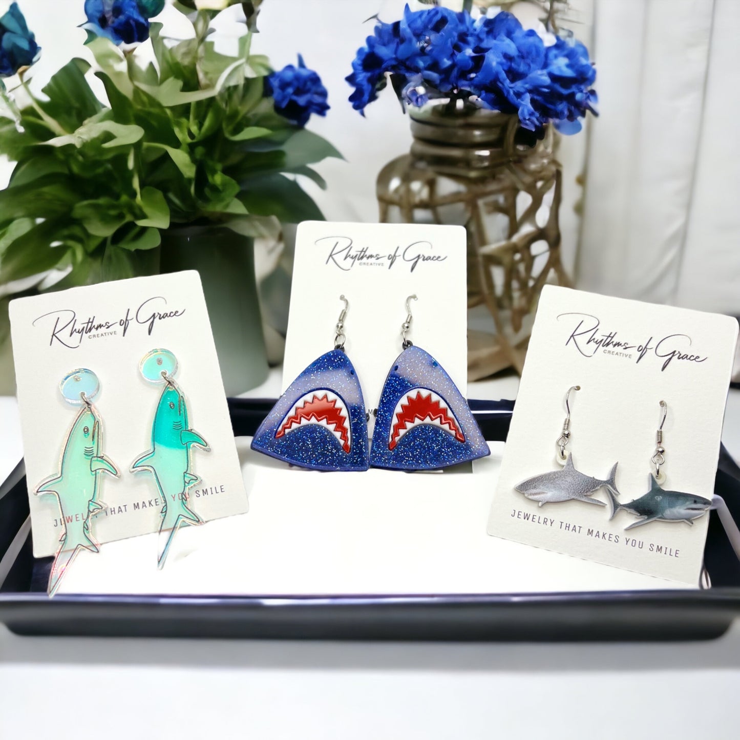 Shark-tastic Earrings: Dive into Style with JAWSome Accessories! - Rhythms of Grace Creative