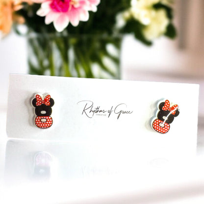Whimsical Number Stud Earrings: Celebrate Your Age in Style!