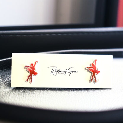 Sparkle Like a Superstar: Dancer Stud Earrings for Every Twirl and Tumble!