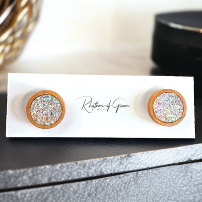 Sparkle & Shine: Faux Druzy Stud Earrings! ✨