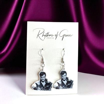 Rock Your Style: Elvis Presley Dangle Earrings - 12 Iconic Designs! 🎸