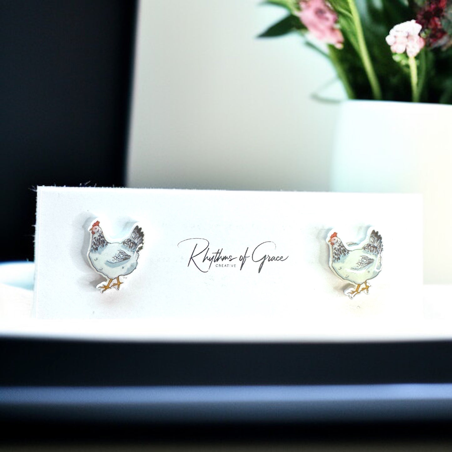 Cluck-tastic Chicken Stud Earrings – Three Charming Styles!