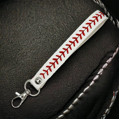 Stylish Yellow or White Leather Strap Key Chain – Handcrafted for Durability and Elegance