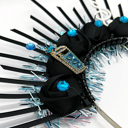 Unique Handmade Jazz Fest Headpiece – One-of-a-Kind Music-Inspired Accessory for Festivals & Parties!