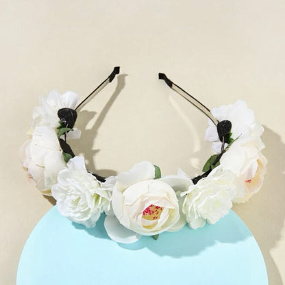 Blooming Beauty: White Flower Headband for the Perfect Boho Chic Look! - Rhythms of Grace Creative