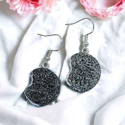 Indulge Your Style: Chocolate Cookie Sandwich Earrings! 🍪