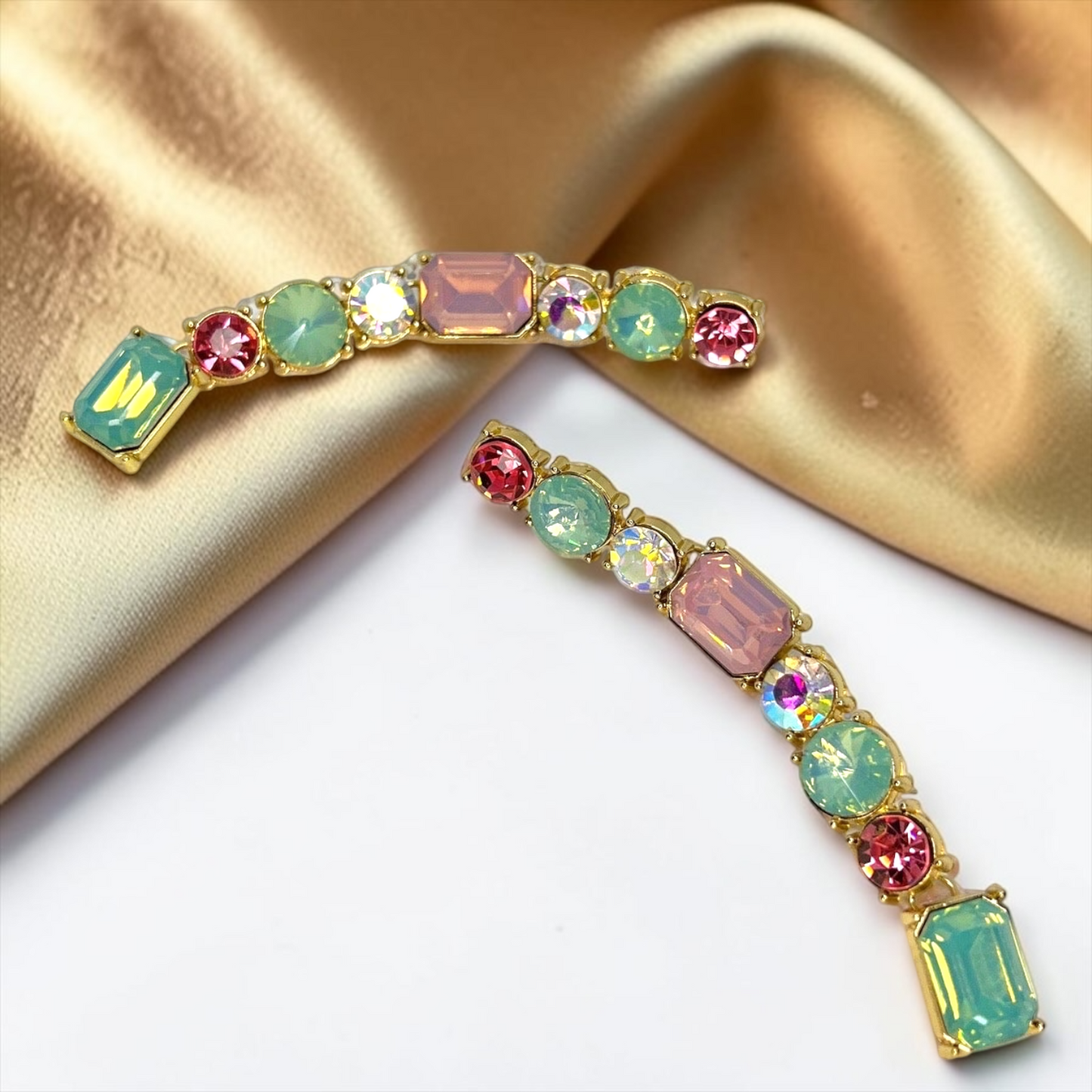 Pastel Dreams: Dazzling Rhinestone Dangle Earrings for Every Occasion!