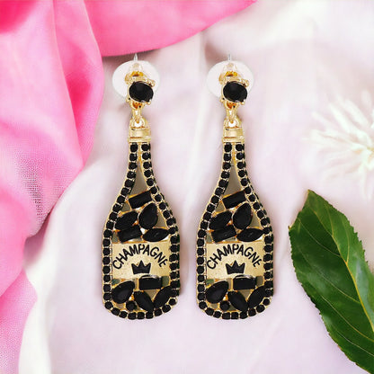 Pop the Bubbly with Champagne Earrings – Sparkle & Shine!