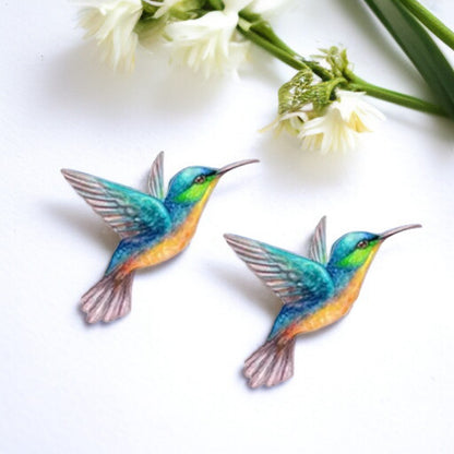 Flutter into Fashion with Hummingbird Stud Earrings!