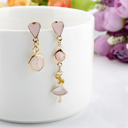 Whimsical Wonderland: Alice in Wonderland Mismatched Earrings ⏰