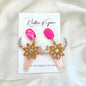 Stunning Western Inspired Rhinestone Dangle Earrings - Boho Jewelry Statement Piece