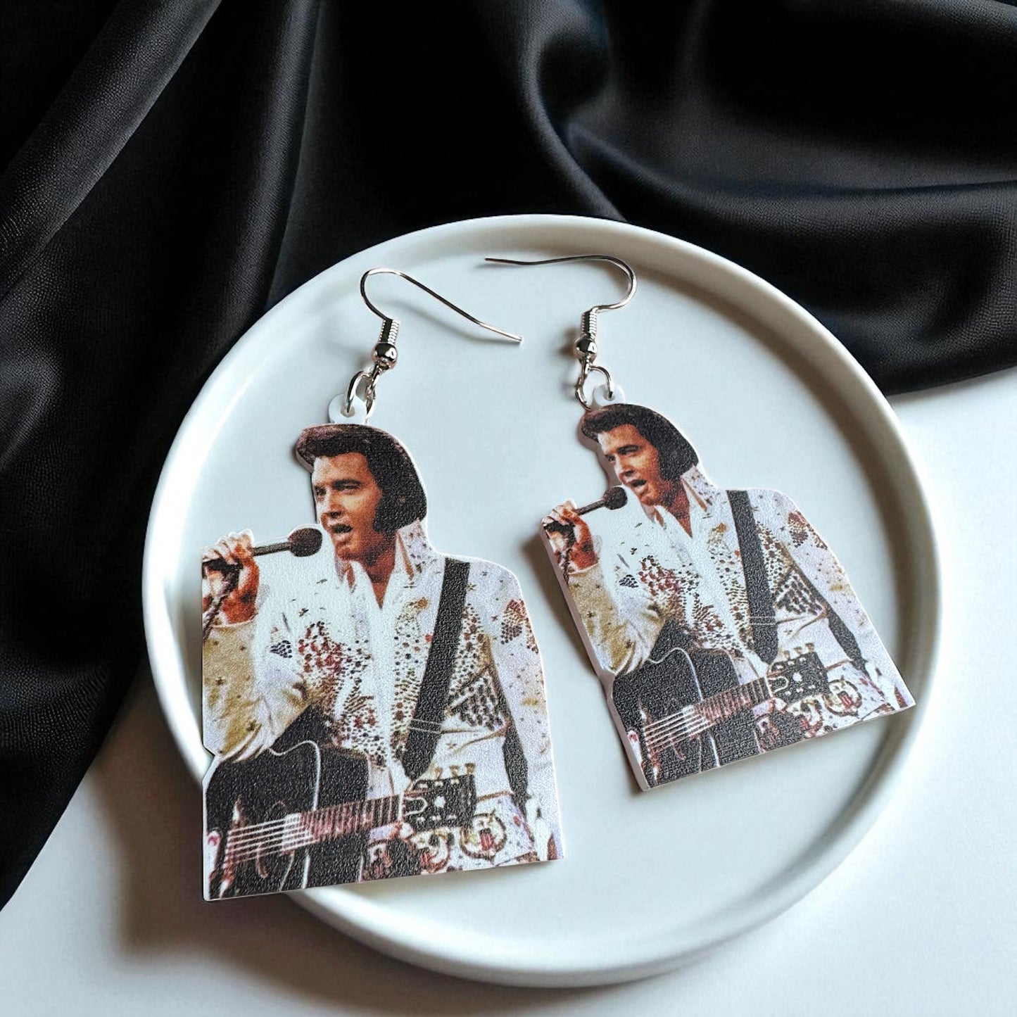 Rock Your Style: Elvis Presley Dangle Earrings - 12 Iconic Designs! 🎸