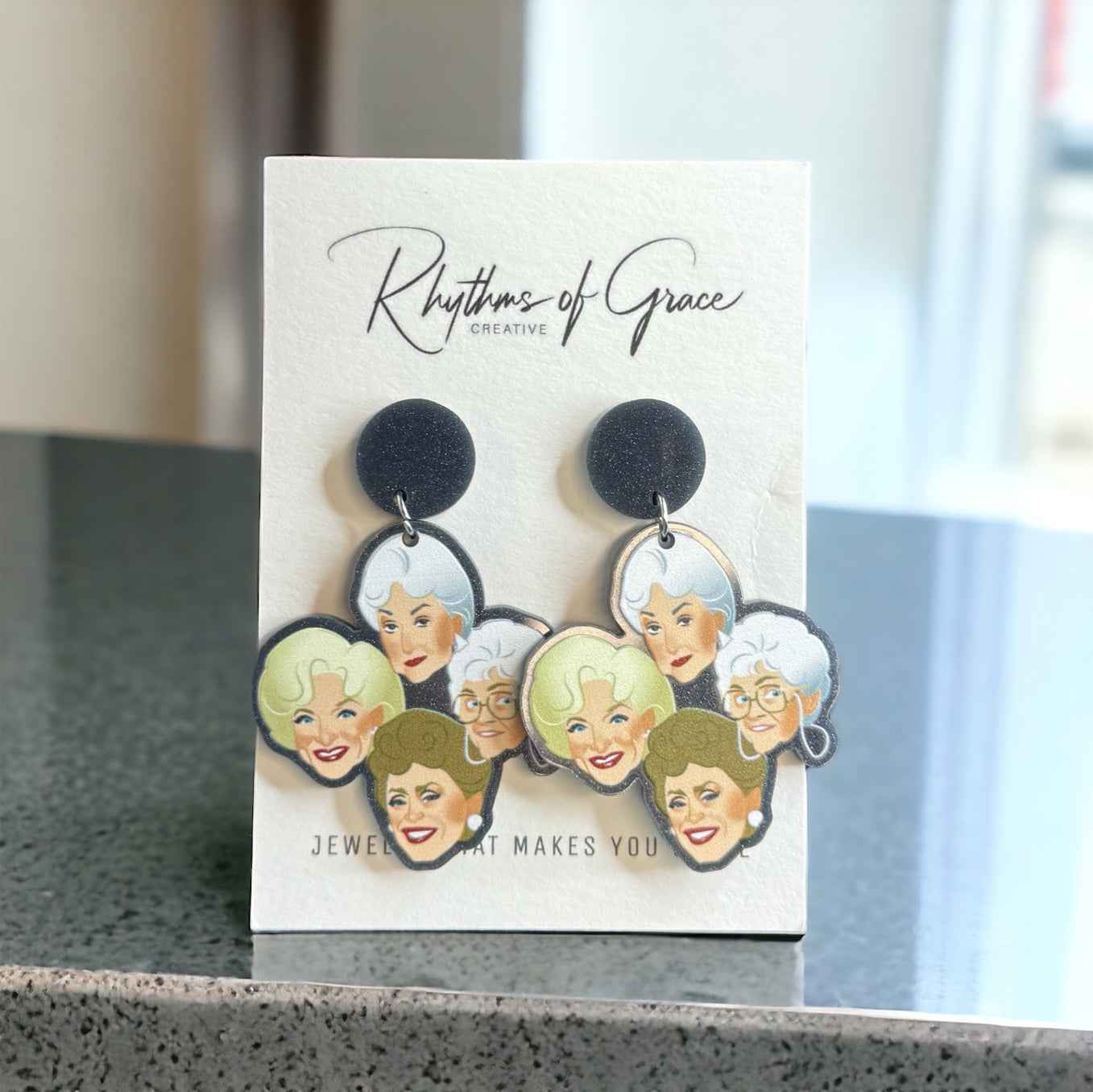 Stay Golden – Golden Girls Earrings for Fierce, Fabulous Fans 🌴