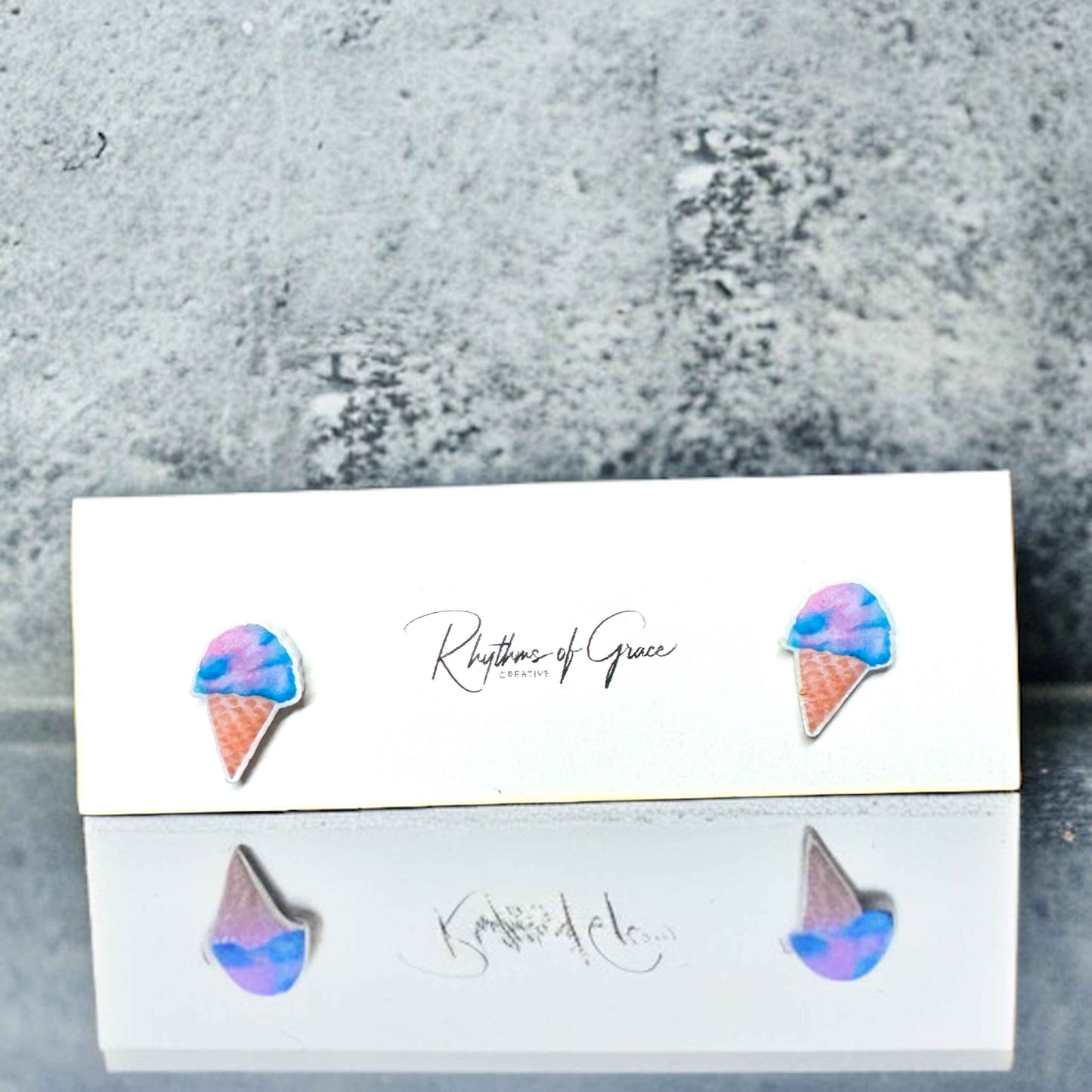 Sweeten Your Style: Adorable Cotton Candy Stud Earrings!