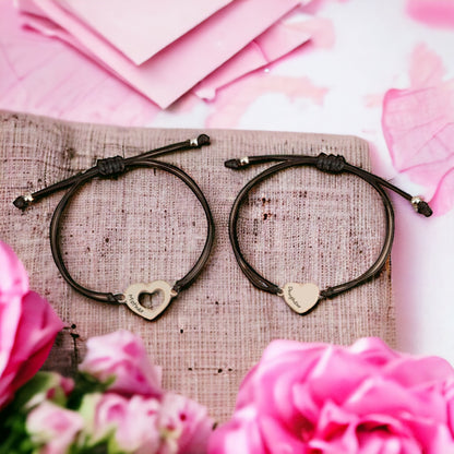 Forever Connected: Adorable Mother-Daughter Matching Bracelet Set!