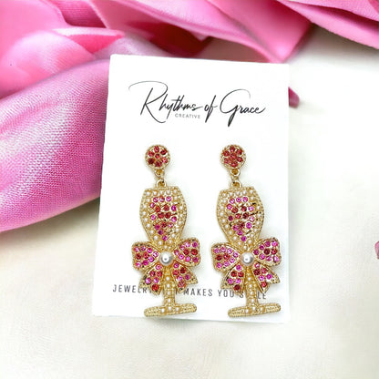 Rosé All Day: Adorable Wine Bottle Earrings for the Stylish Sipper!