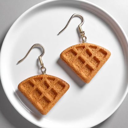 Wake Up Your Wardrobe with Waffle Earrings! 🧇✨