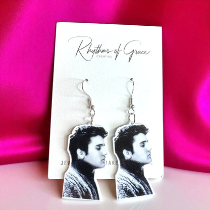 Rock Your Style: Elvis Presley Dangle Earrings - 12 Iconic Designs! 🎸