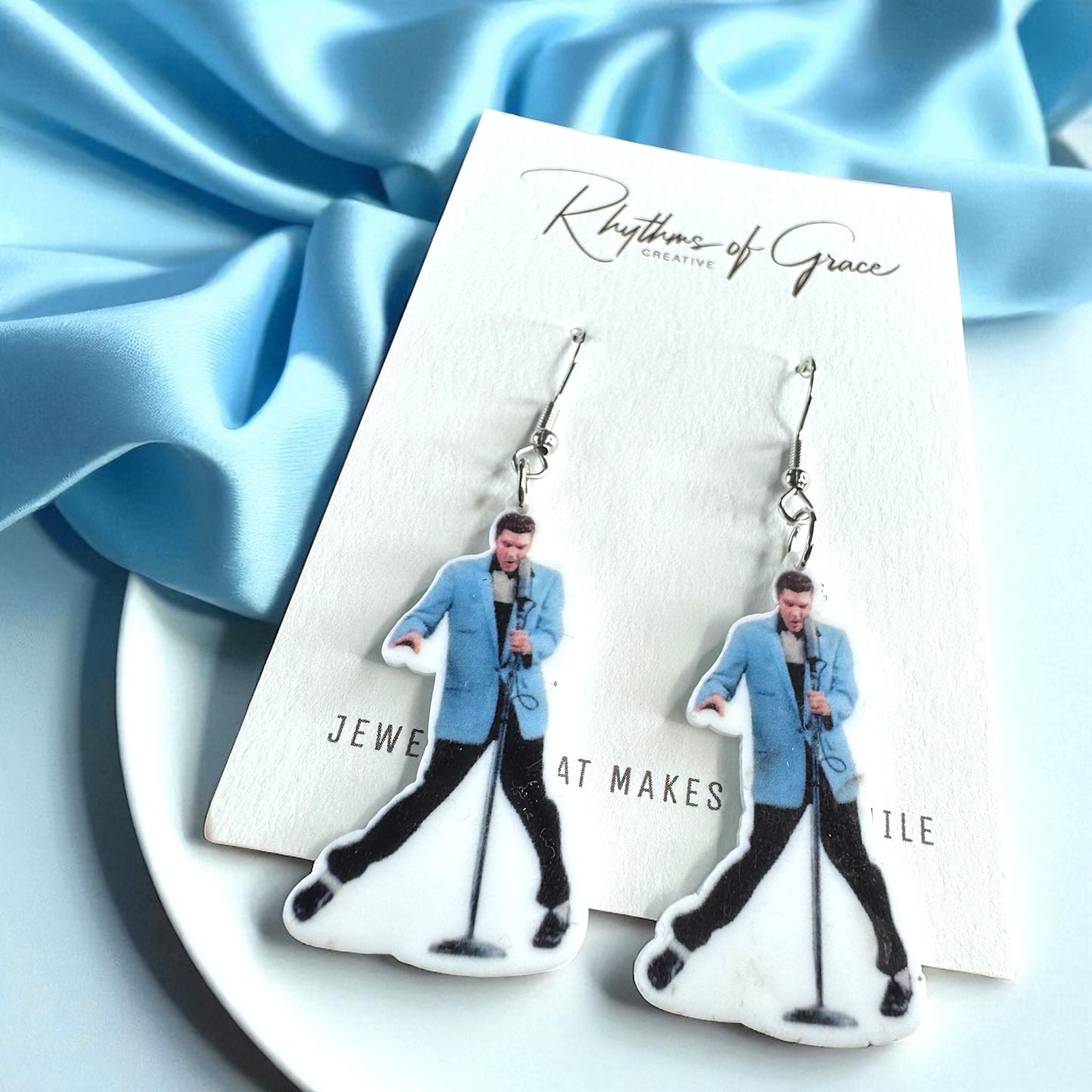Rock Your Style: Elvis Presley Dangle Earrings - 12 Iconic Designs! 🎸