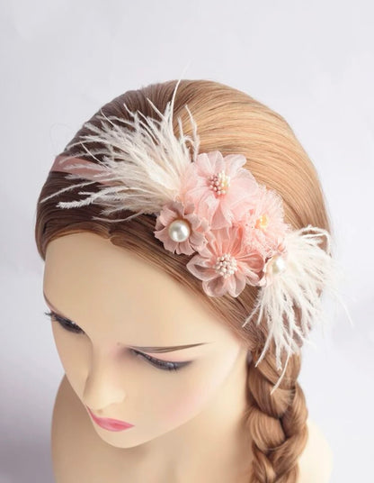 Fabulous Pink Feather Headband: Sparkle & Style for Every Occasion! - Rhythms of Grace Creative