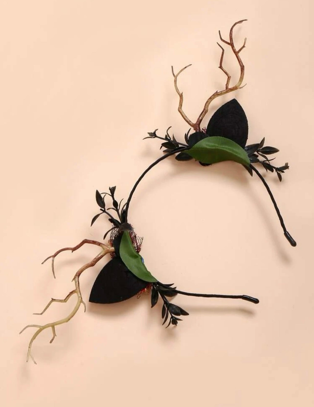 Enchanting Blue & Black Antler Headband – Unleash Your Inner Woodland Nymph! - Rhythms of Grace Creative